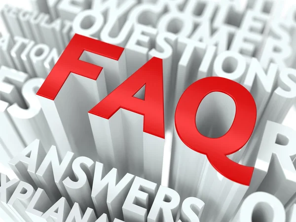 FAQ concept. — Stockfoto