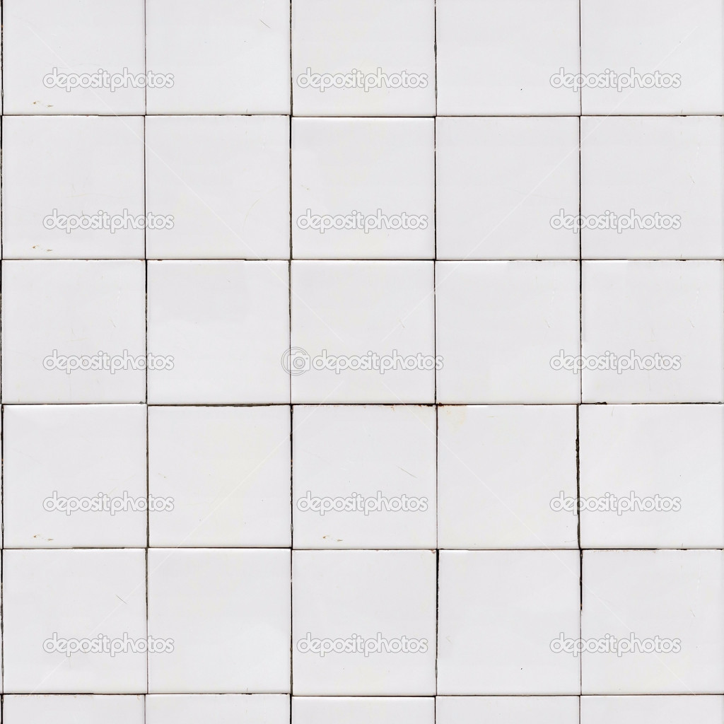 White Tile Wall Texture.