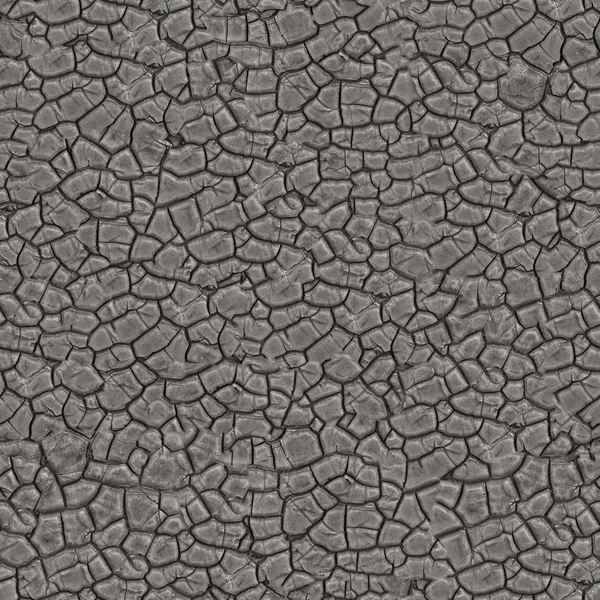 Grey Cracked Pitch Seamless Texture. — Stock Photo, Image