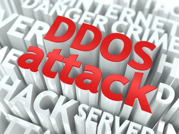 DDOS Attack Concept. — Stock Photo, Image