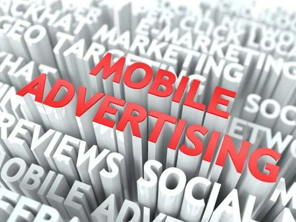 Mobile Advertising Concept. — Stock Photo, Image