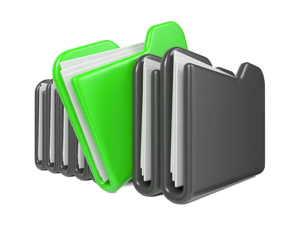 Row of Folders. — Stock Photo, Image