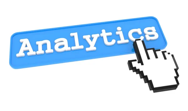Tlačítko Analytics. — Stock fotografie