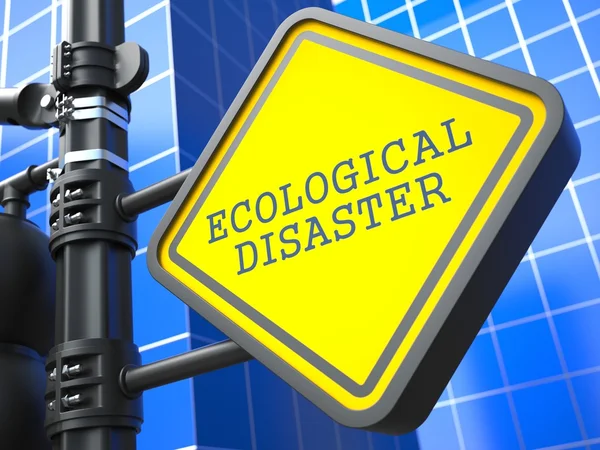 Концепция экологии. Ecological Disaster Waymark . — стоковое фото