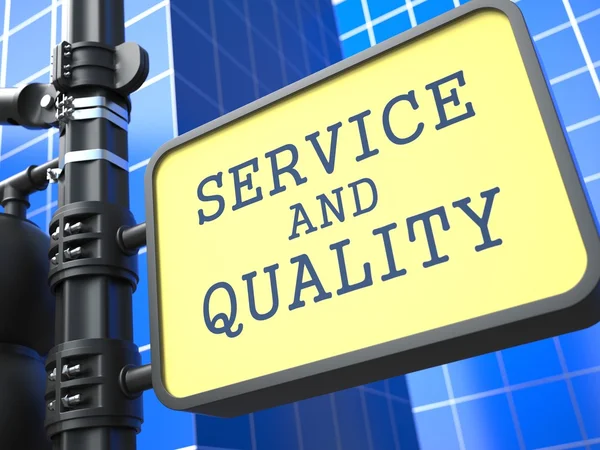 Business Concept. Service and Quality Waymark. — Stock Photo, Image