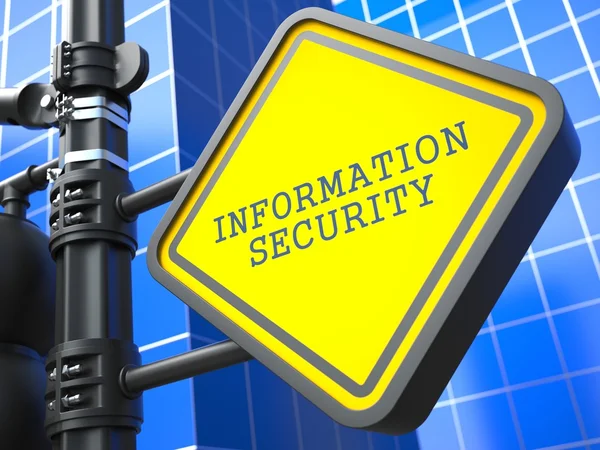 Concetto sicuro. Sicurezza delle informazioni Waymark . — Foto Stock