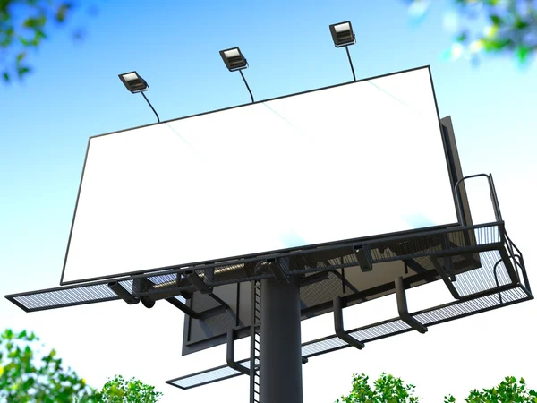 Pusty billboard. — Zdjęcie stockowe