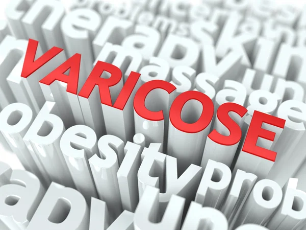 Varicose. The Wordcloud Medical Concept. — Stock Photo, Image