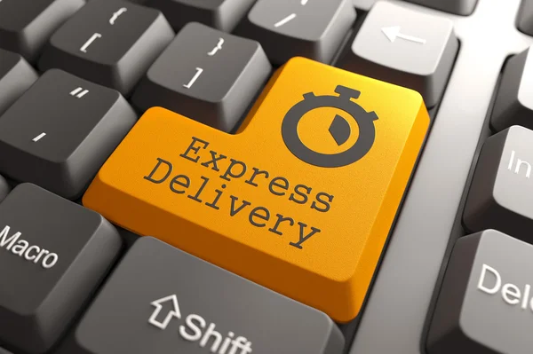Tastatur mit "Express Delivery" -Taste. — Stockfoto