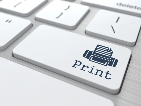 "Print "knop. — Stockfoto