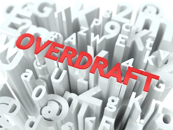 Overdraft. The Wordcloud Concept. — Stock Photo, Image