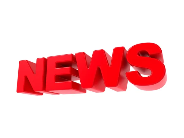 News - Red 3D Text. — Stock Photo, Image
