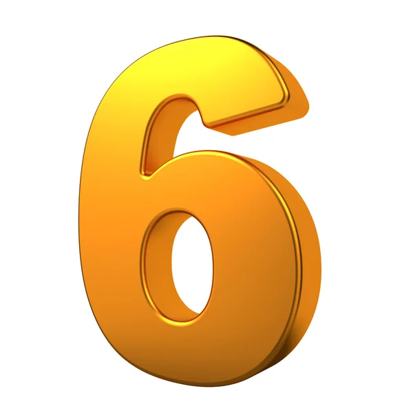 Numero 3D oro . — Foto Stock