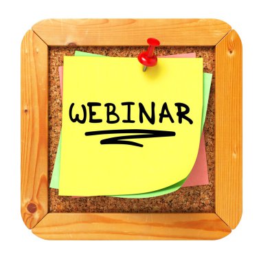 Webinar. sarı etikette Bülteni.