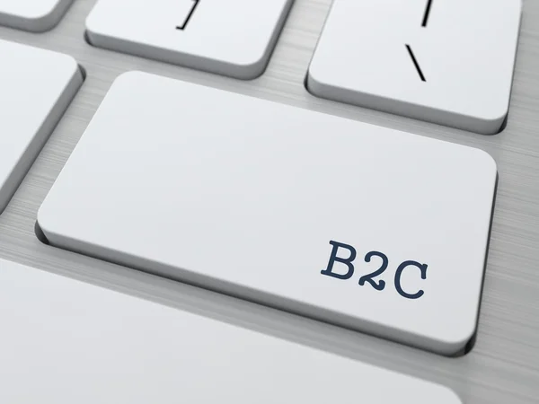 B2C - bedrijfsconcept. — Stockfoto