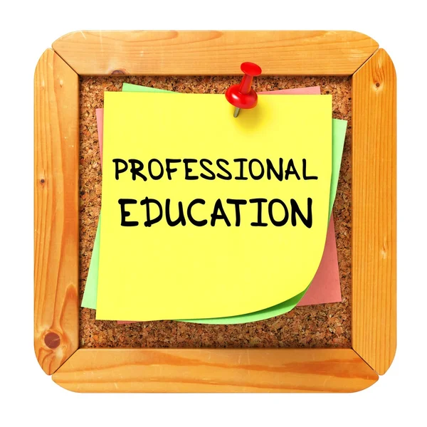 Educación Profesional. Pegatina en el Boletín . — Foto de Stock