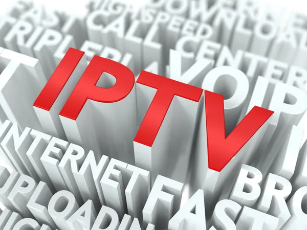 IPTV. The Wordcloud . — стоковое фото