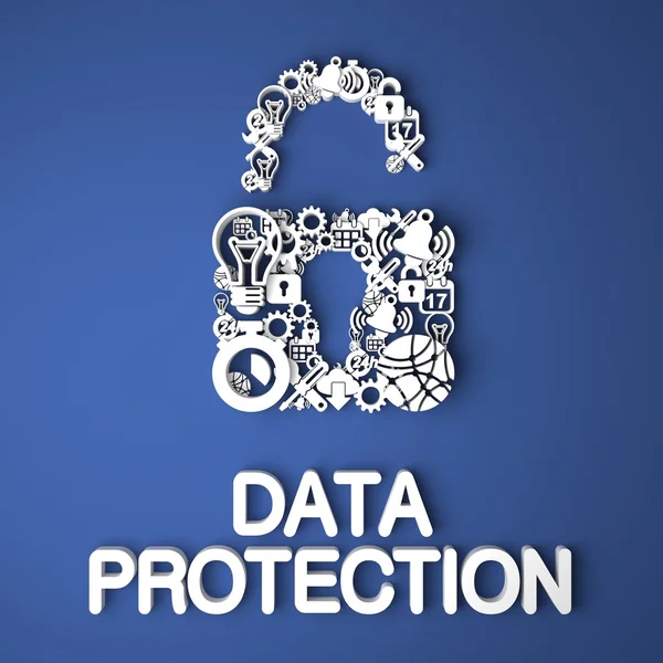Data skydd koncept. — Stockfoto