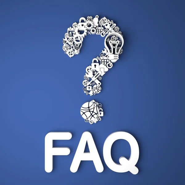 Koncepcja FAQ. — Zdjęcie stockowe