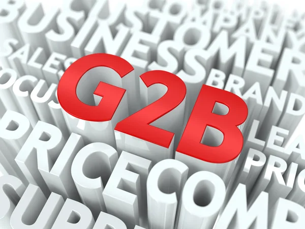 G2B. El concepto de Wordcloud . —  Fotos de Stock