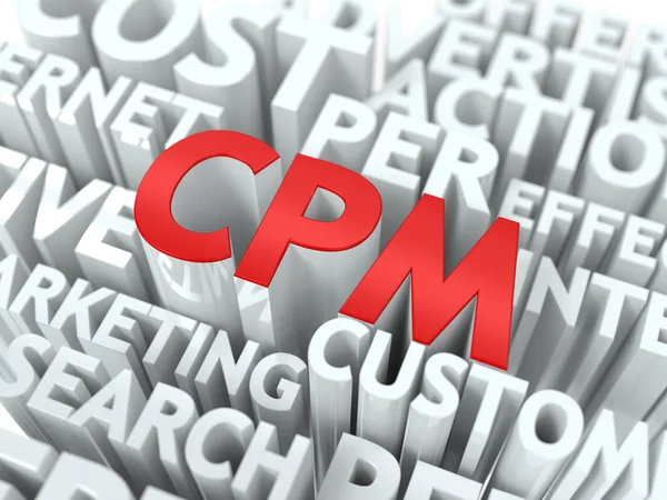 CPM. The Wordcloud Concept. — Stock Photo, Image