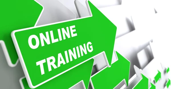 On line training. onderwijs concept. — Stockfoto