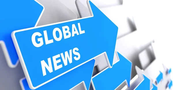 Globala nyheter. information koncept. — Stockfoto