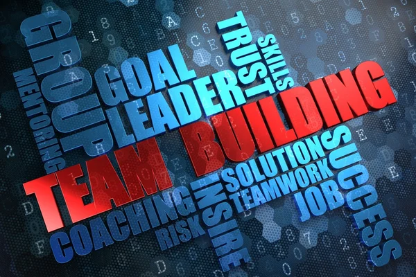 Team Building. Wordcloud Concept. — Stock Photo, Image