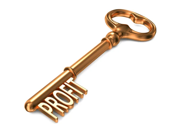 Profit - Golden Key. — Stock Photo, Image