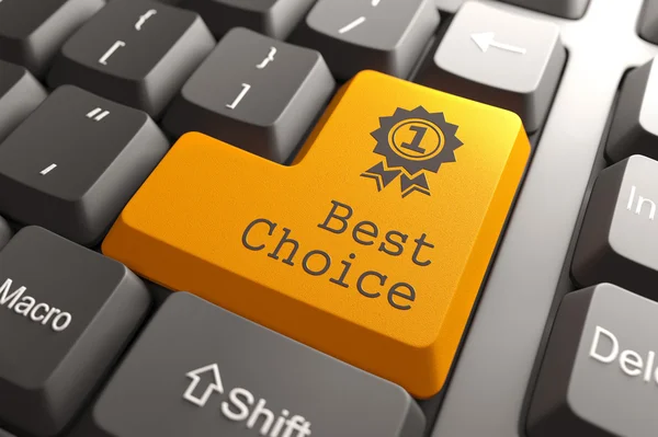 Keyboard with Best Choice Button. — Stock Photo, Image