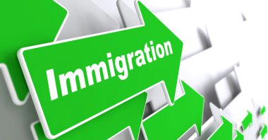Immigration. Social Background. clipart