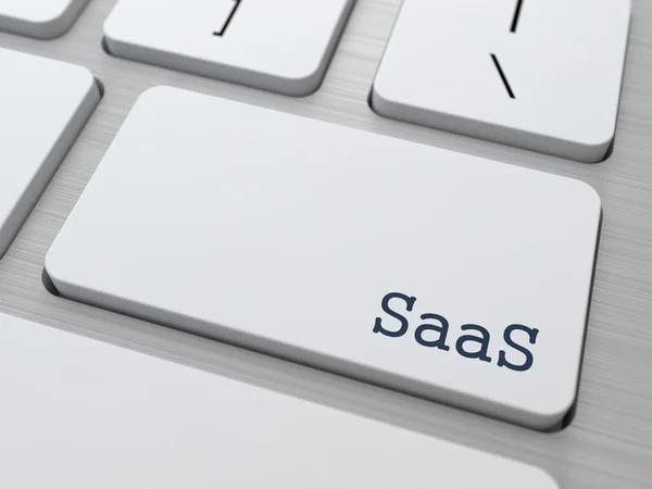 SaaS. informatie technologie concept. — Stockfoto