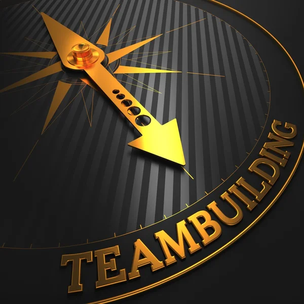 Teambuilding입니다. 사업 배경. — 스톡 사진