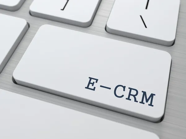 E-crm. informační technologie koncept. — Stock fotografie