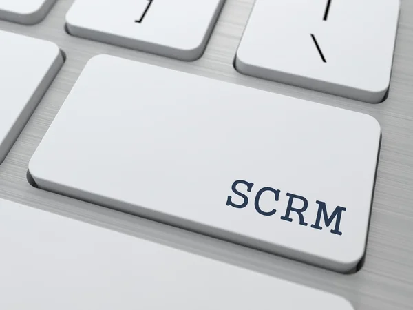 SCRM. έννοιας της τεχνολογίας πληροφοριών. — Φωτογραφία Αρχείου