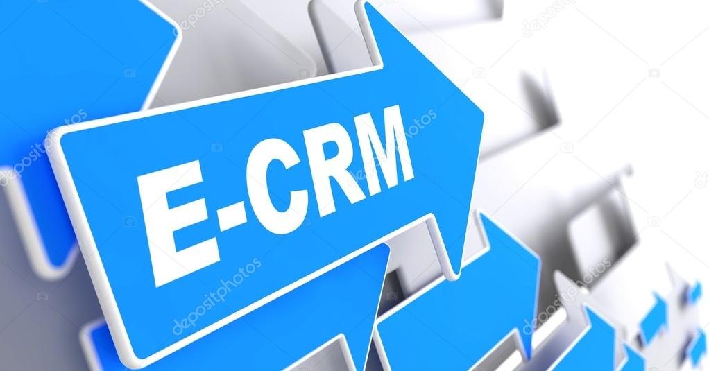 E-CRM. Information Technology Concept.