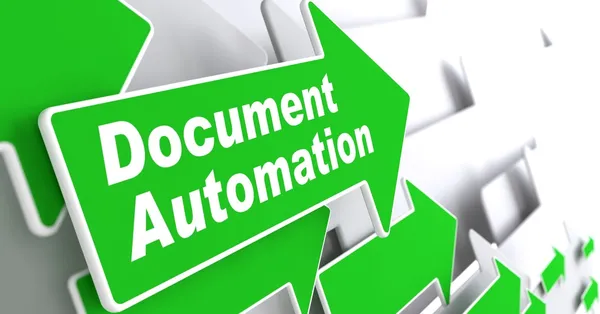 Automatizace dokumentu. podnikatelský koncept. — Stock fotografie