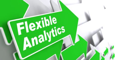 esnek analytics. iş kavramı.