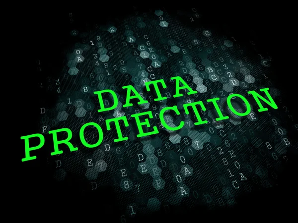 データの保護。情報技術の概念. — ストック写真