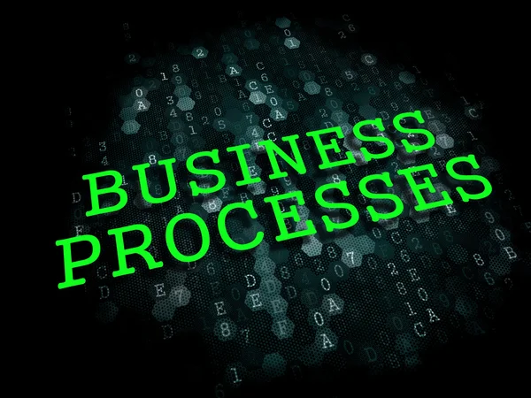 Business Processes. Digital Background. — Stock Photo, Image