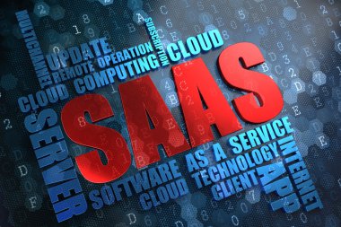 Saas. wordcloud kavramı.