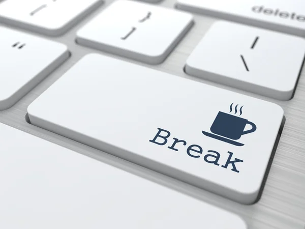 Keyboard with Break Button. — Stock Photo, Image
