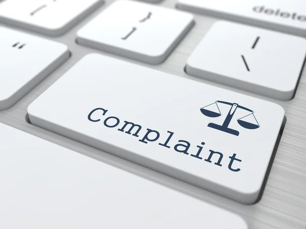 Keyboard with Complaint Button. — Stock Photo, Image