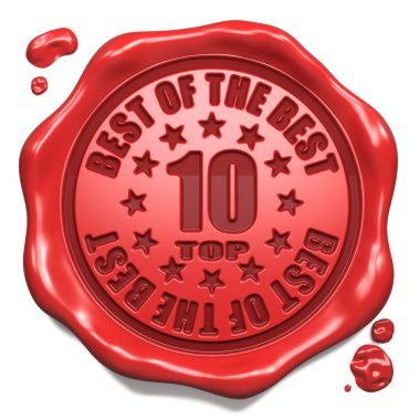 En iyi 10 listeleri - kırmızı mum damga mühür.
