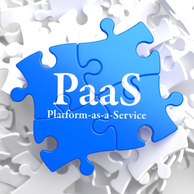 PaaS. Bulmaca bilgi teknolojisi kavramı.
