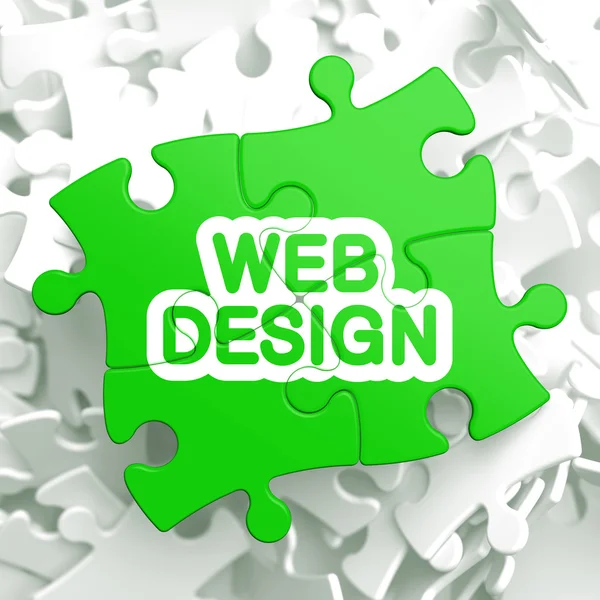 Web Design. Concetto di puzzle . — Foto Stock