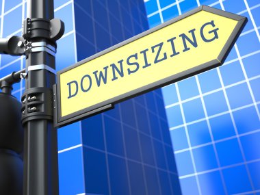 Downsizing. Business Concept. clipart
