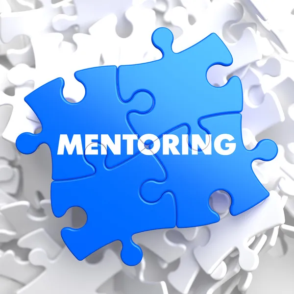 Pusselbitar: mentorskap. — Stockfoto