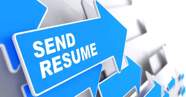 Send Resume. Business Background. — Stock Photo, Image