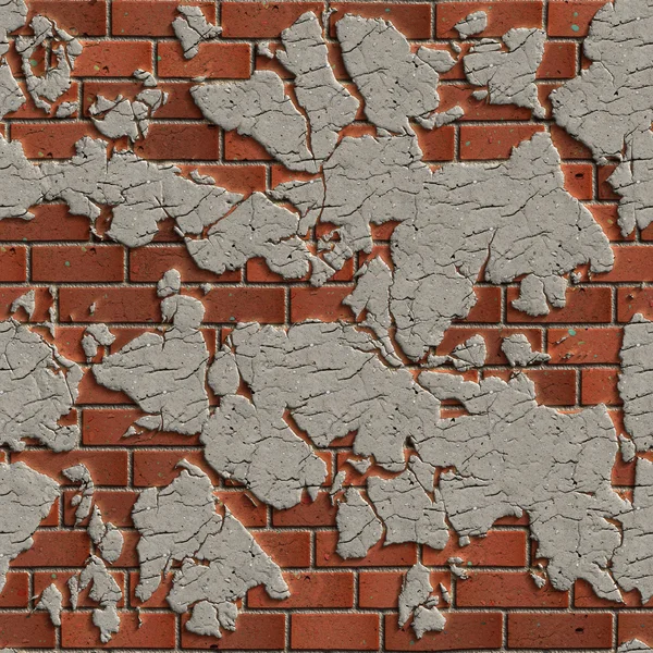 Терракотовая кирпичная стена. Бесшовная текстура . — стоковое фото